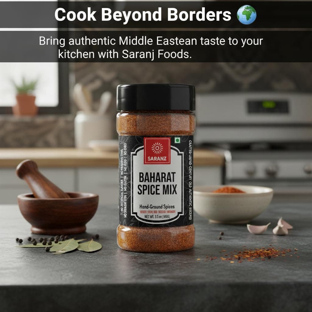 SARANZ Baharat Spice Mix | Used in Vegetable Curry, Chicken Curry, Fish Soup | Aromatic and Flavoured Vegan | Peppery, Sweet-Spiced Dairy Free and Gluten Free -100 Grams Sprinkler Jar — image 5