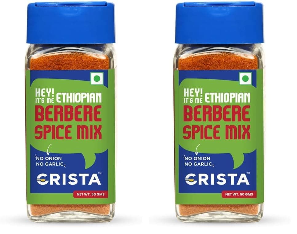 CRISTA Ethiopian Berbere Spice Mix | Vegetable Curry Masala | Vegan | No Onion | No Garlic | Zero added Colours, Fillers, Additives & Preservatives | 50 gms — image 8