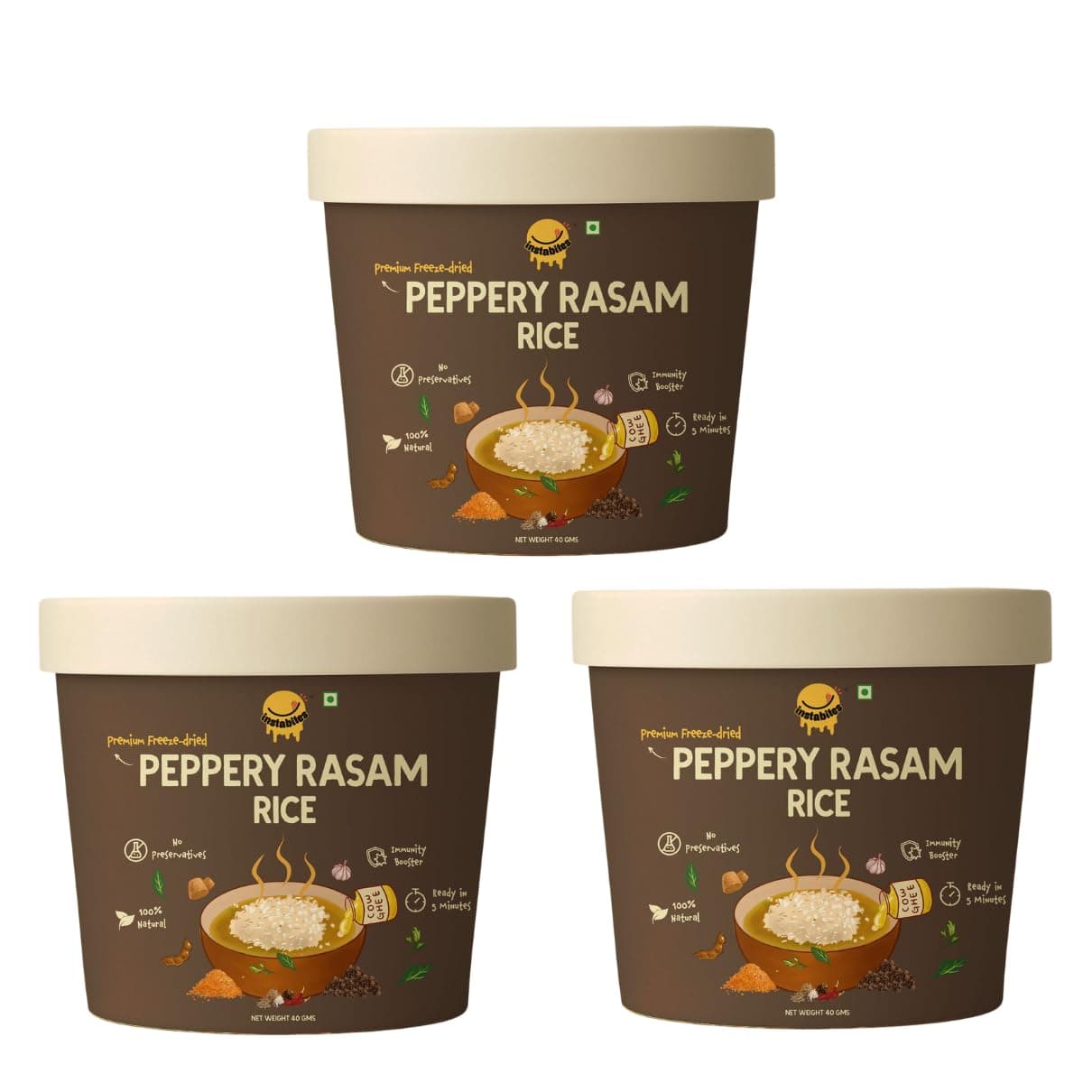 Instabites Ready To Eat Peppery Rasam – Pack of 3 — image 2