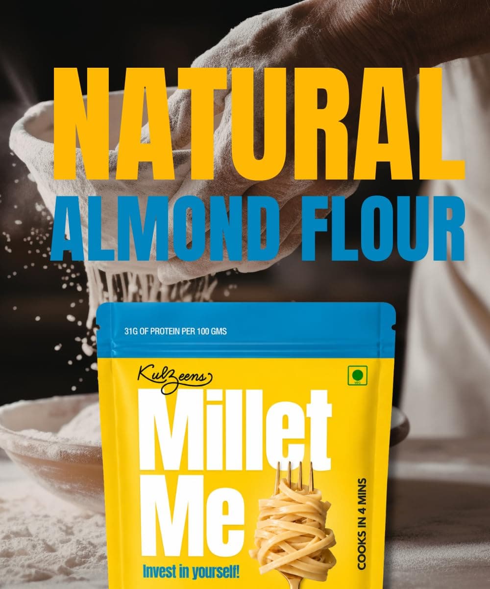 Millet Me by Kuizeens Keto Fettucine - 220G |Fresh & Flavourfull | Easy-to-Make | Protein-Rich | No MSG | No Preservatives | Perfect for Daily Routine | Ready in Minutes | Jain | No Onion & Garlic — image 7