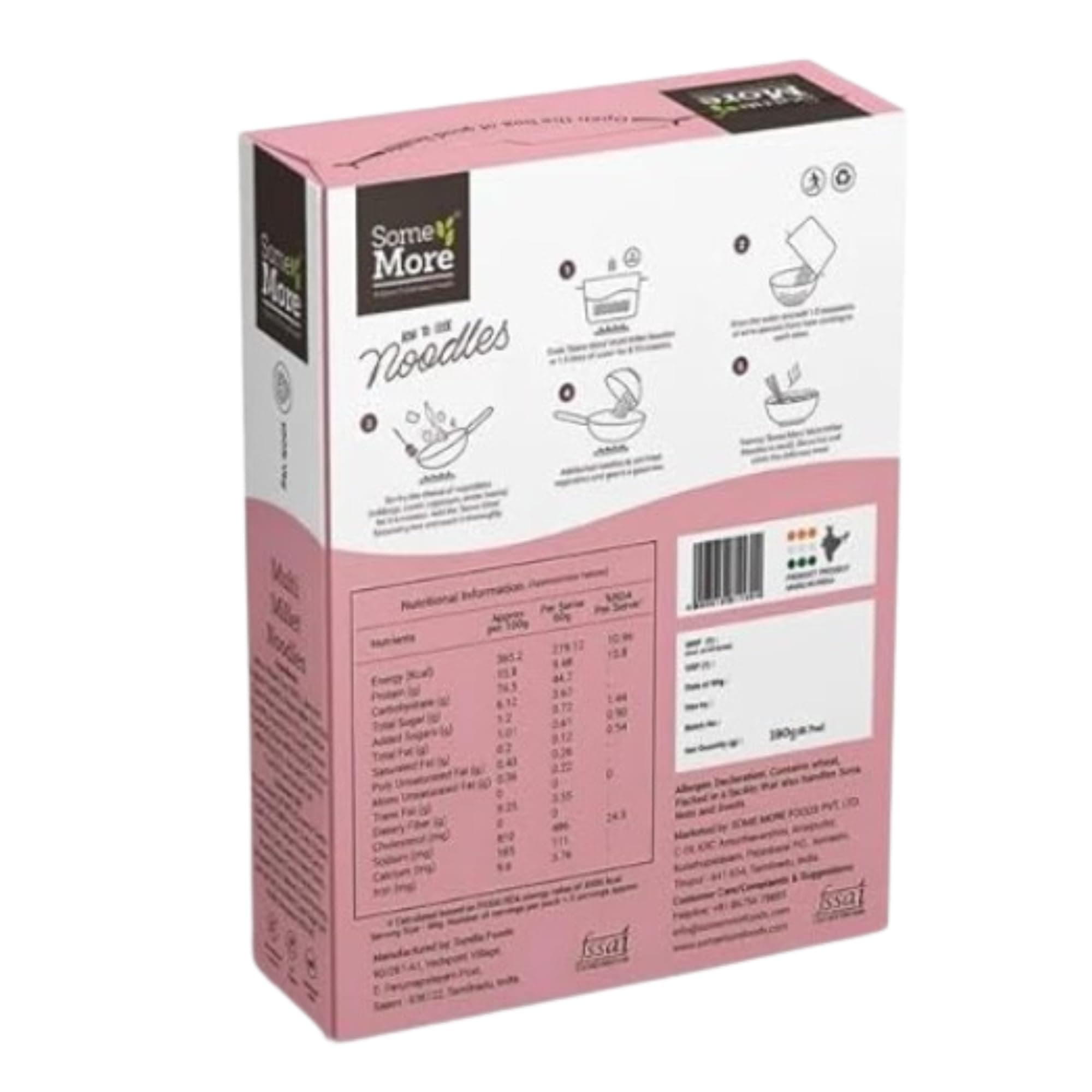 SOME MORE ﻿Hakka Multimillet Noodles 190 g | Instant Millet Noodle Pack | Traditional Hakka Style Grain Food | Healthy Snack | Quick Cook Meal Option | Convenient Kitchen Staple for Home Travel Use — image 2