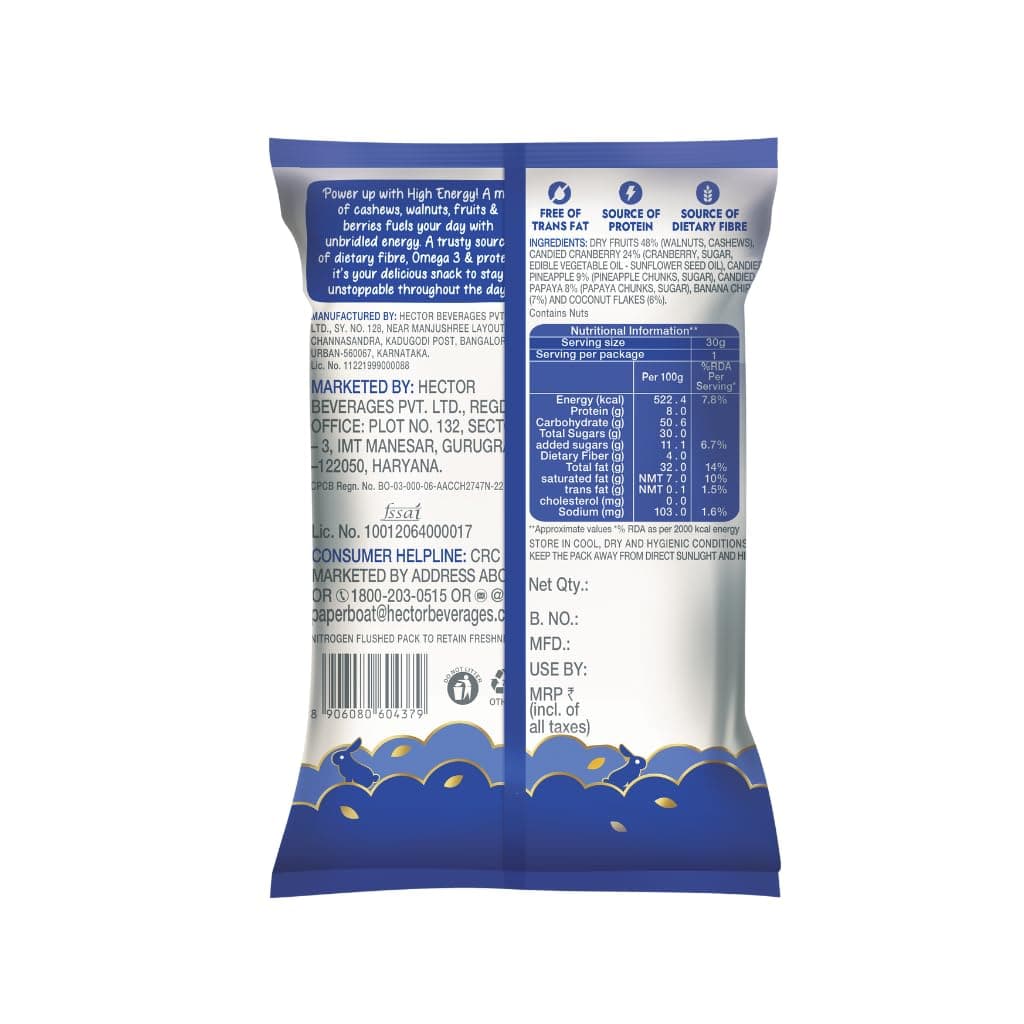 Paper Boat High Energy Dry Fruits & Nuts Trail Mix (Pack of 10) — image 2