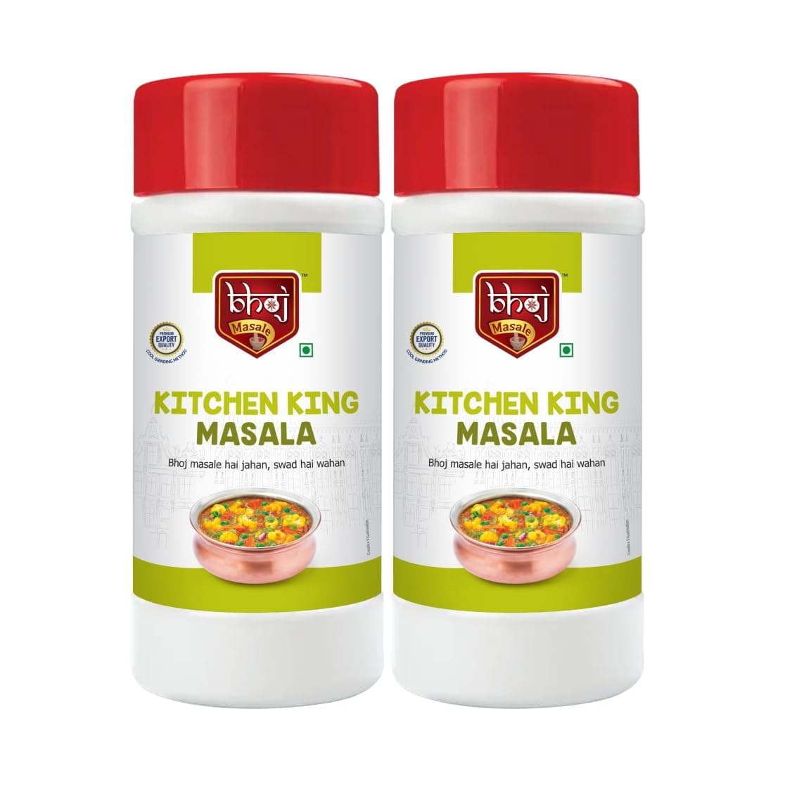 Bhoj Masale Kitchen King Masala Powder Combo Pack 450GM Each (Gross Total 1 KG) | Aromatic Spice for Flavorful Indian Cooking | For Flavorful Cooking | No Artificial Flavor Added. No Color, No Preservatives, No Onion & No Garlic ( Jain Masala) — image 2