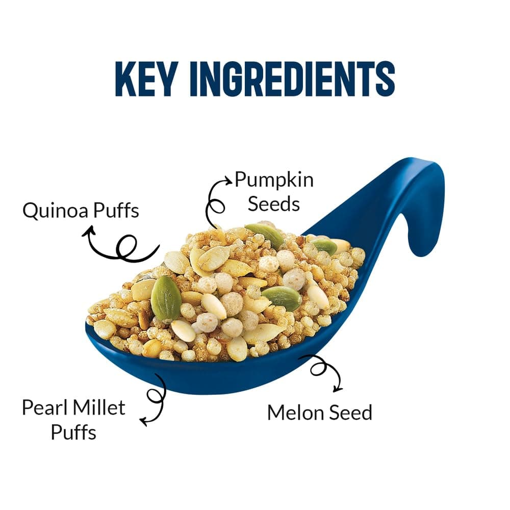 Roasty Tasty Quinoa & Seeds Peri Peri|Healthy Snacks|Roasted White Quinoa Puffs, Bajra & Seeds Mix|Rich In Protein For Adults & Kids|No Transfat|Diet Mixture|Peri Peri Masala|Roasted Namkeen|300G — image 5