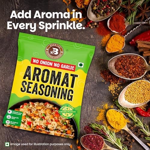 Brew Lab No Onion No Garlic Aromat Seasoning | All-Purpose Seasoning | Perfect Jain Seasoning for Chinese, Indian & Continental Dishes | 1kg — image 3