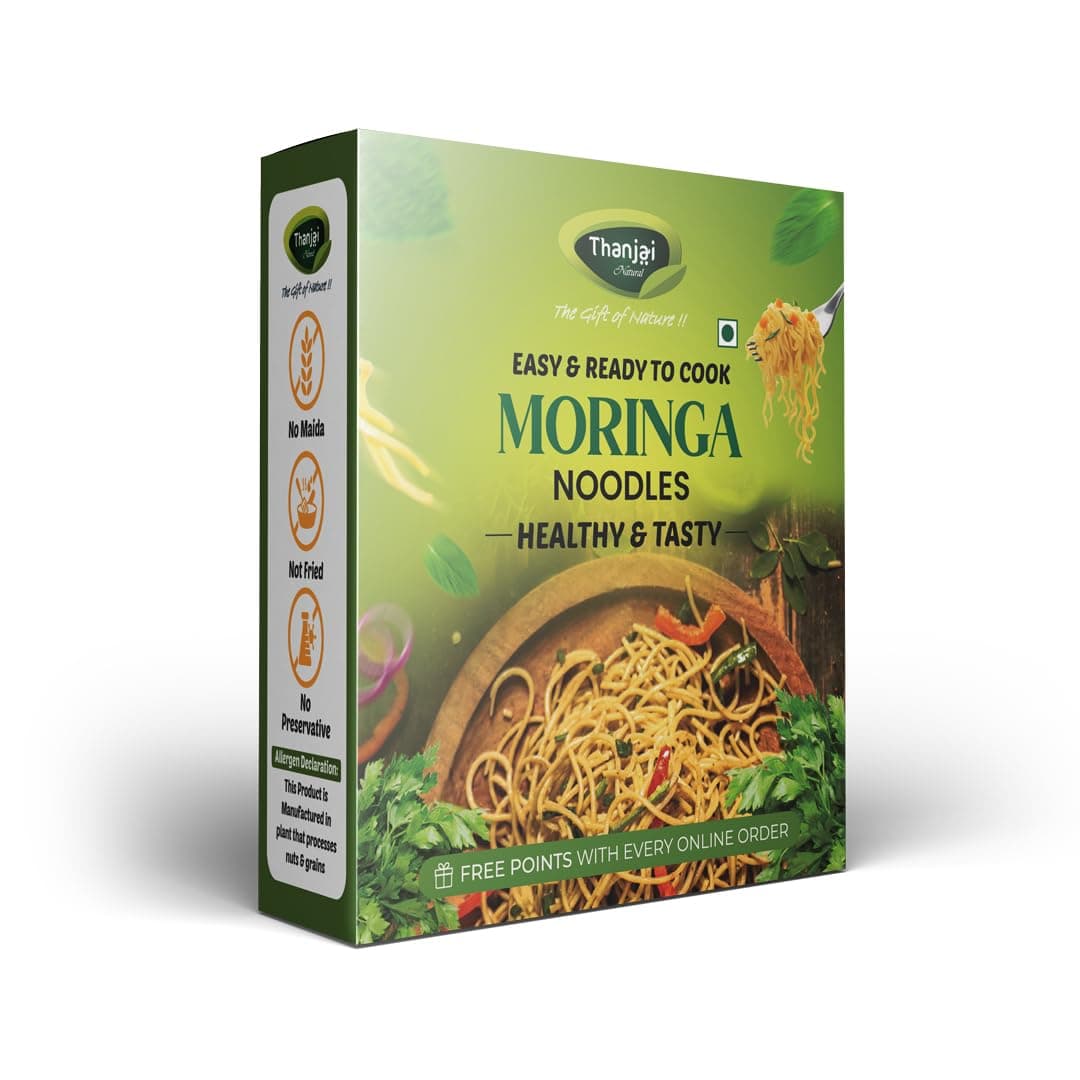Thanjai Natural Noodles Millet180g X 8 Variities (No Maida Hakka Noodles, Not Fried, No MSG, Classic and Mild 1440g) Little | Multi Millet | Pearl | Ragi Millets & Moringa Leaf | Red Rice | Wheat | Tomoto — image 4