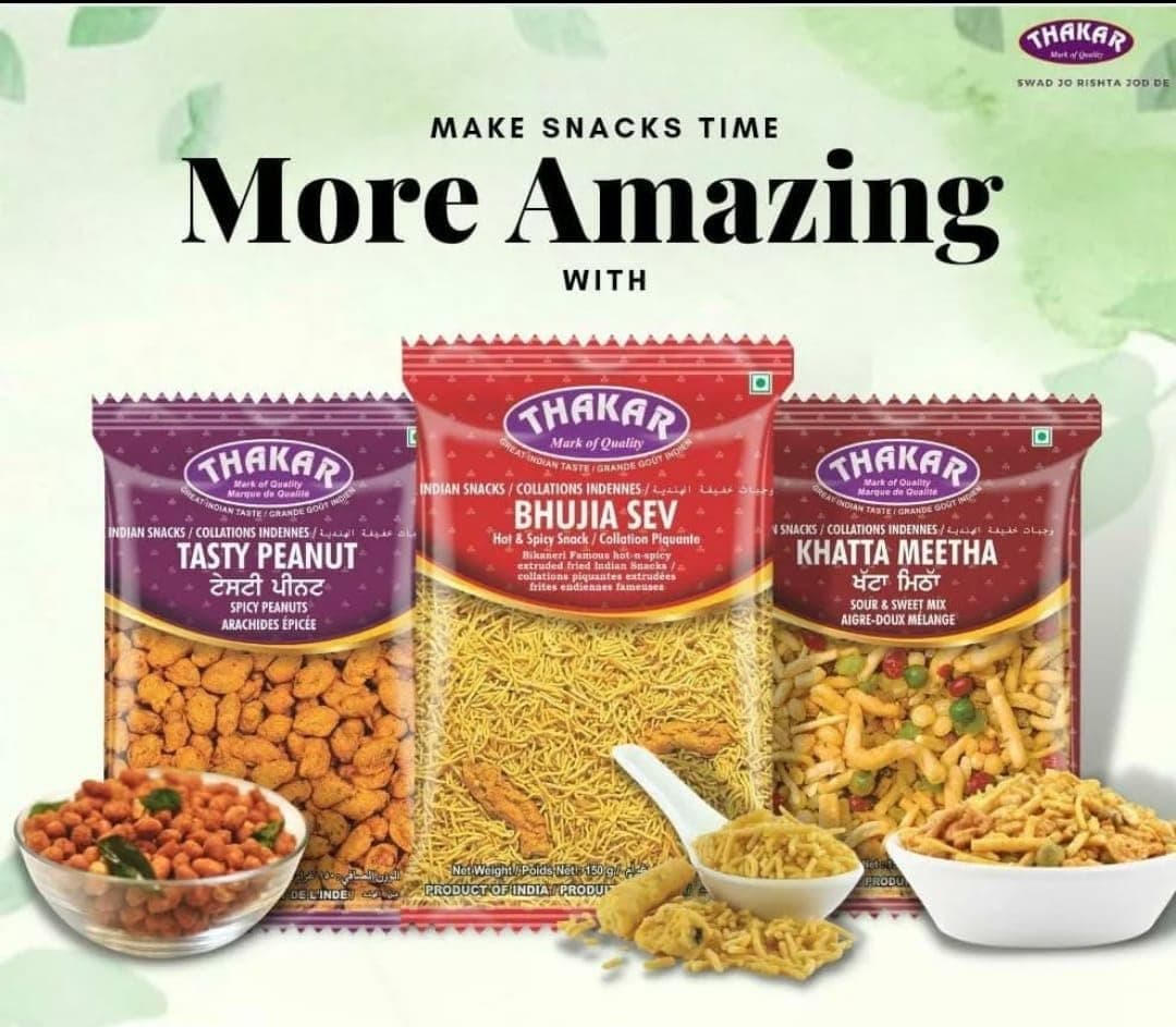 THAKAR Roasted Chana Namkeen | Bhuna Chana Snacks | Crunchy Chana | Ready to Eat Chickpeas | High Protein Roasted Chana | Desi chana | Crunchy & Healthy Snacks. (200g Pack, Mahabaleshwari Chana Without Skin) — image 3