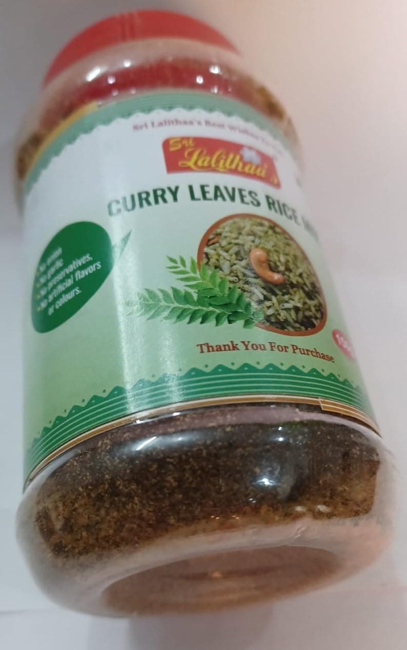 Sri Lalithaa’s Curry Leaves Rice Mix Powder – Karuveppilai / Karivepaku Annam Podi – 150g | Authentic South Indian Taste, No Artificial Flavors, No Onion & Garlic — image 5