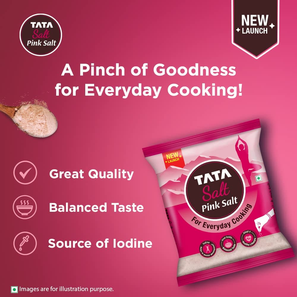 Tata Salt Pink Salt, 1kg, Rock Salt for Everyday Cooking, Sendha Salt — image 4