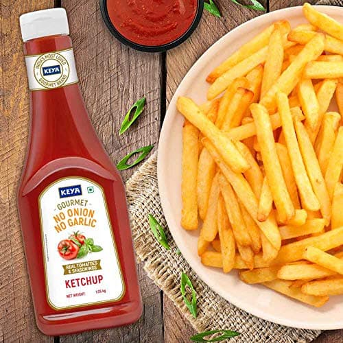 Keya Gourmet No Onion No Garlic Ketchup | PP Bottle Pack of 2 x 1050 Gm — image 4