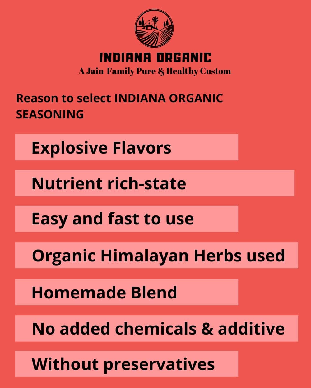 Indiana organic bbq | peri peri | pizza seasoning - combo of 3 Jain seasoning. No onion and garlic. — image 2
