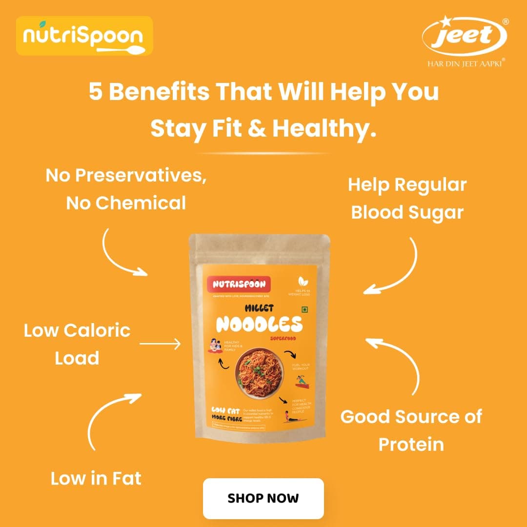 Nutrispoon Millet Noodles/Superfood Supergrain/Made of Healthy Millet and Whole Wheat/150g — image 4
