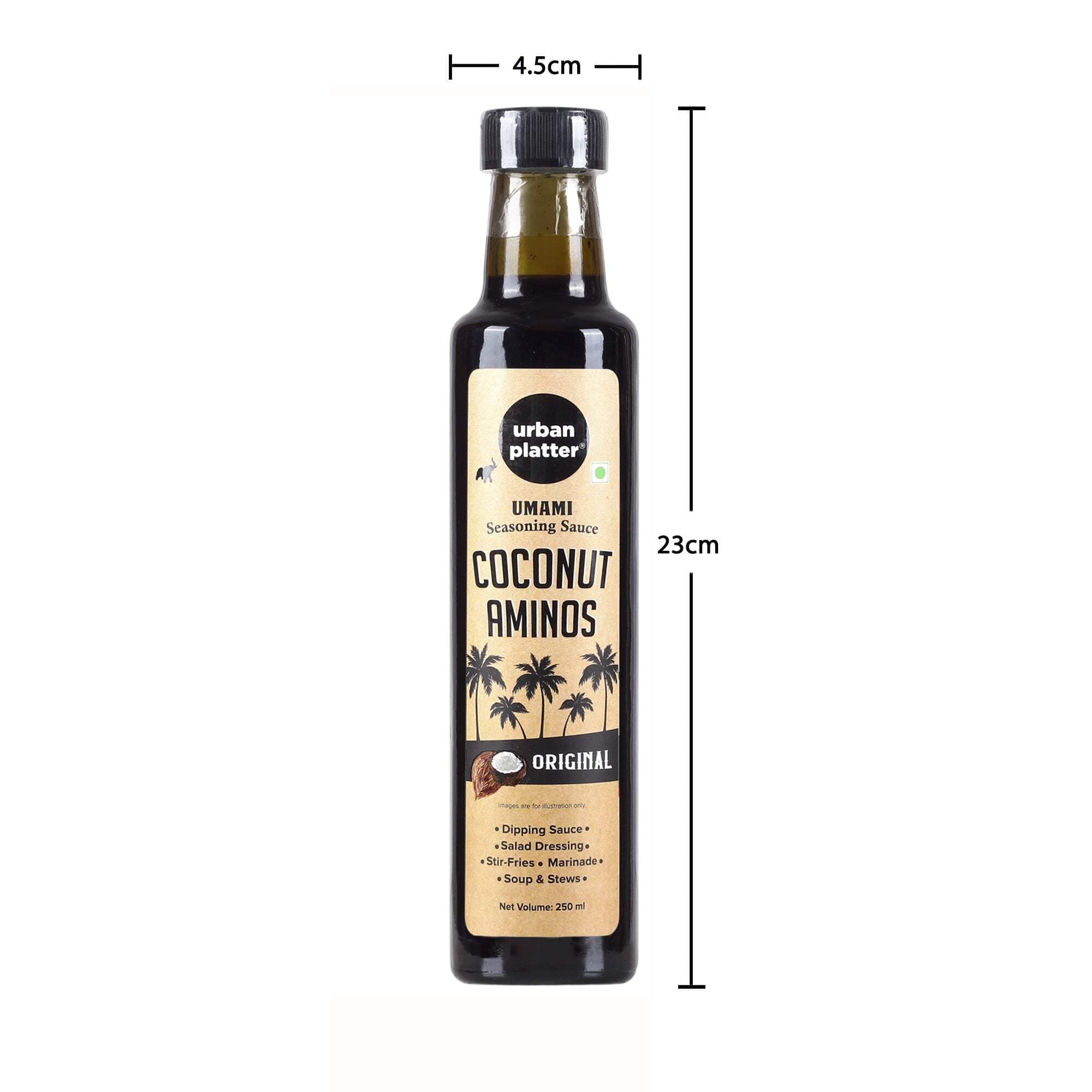 Urban Platter Coconut Aminos, 250ml (Umami Seasoning Sauce, Soy-Free, Gluten-Free, Perfect for Dipping Asian appetizers, for dressings and More) — image 6