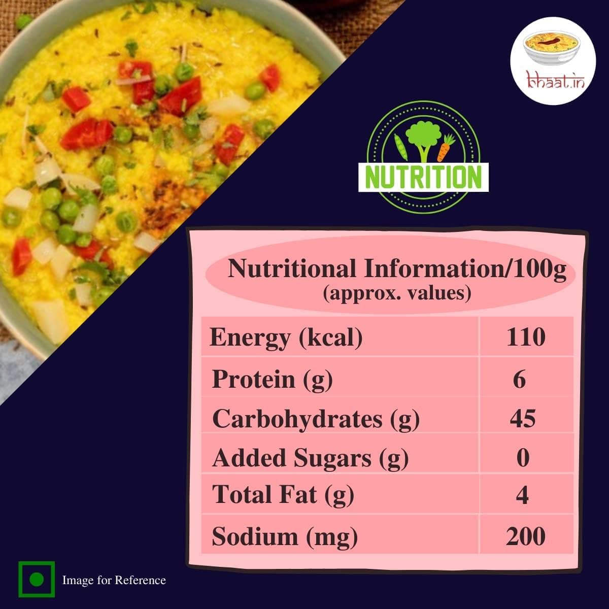 Bhaat.in Moong Dal Khichdi | Pack of 2 | Ready-to-Eat Meal | High Protein & Fiber | Light on Stomach | Non-Spicy & Gluten-Free | No Preservatives | Travel & Office-Friendly Indian Meal — image 8