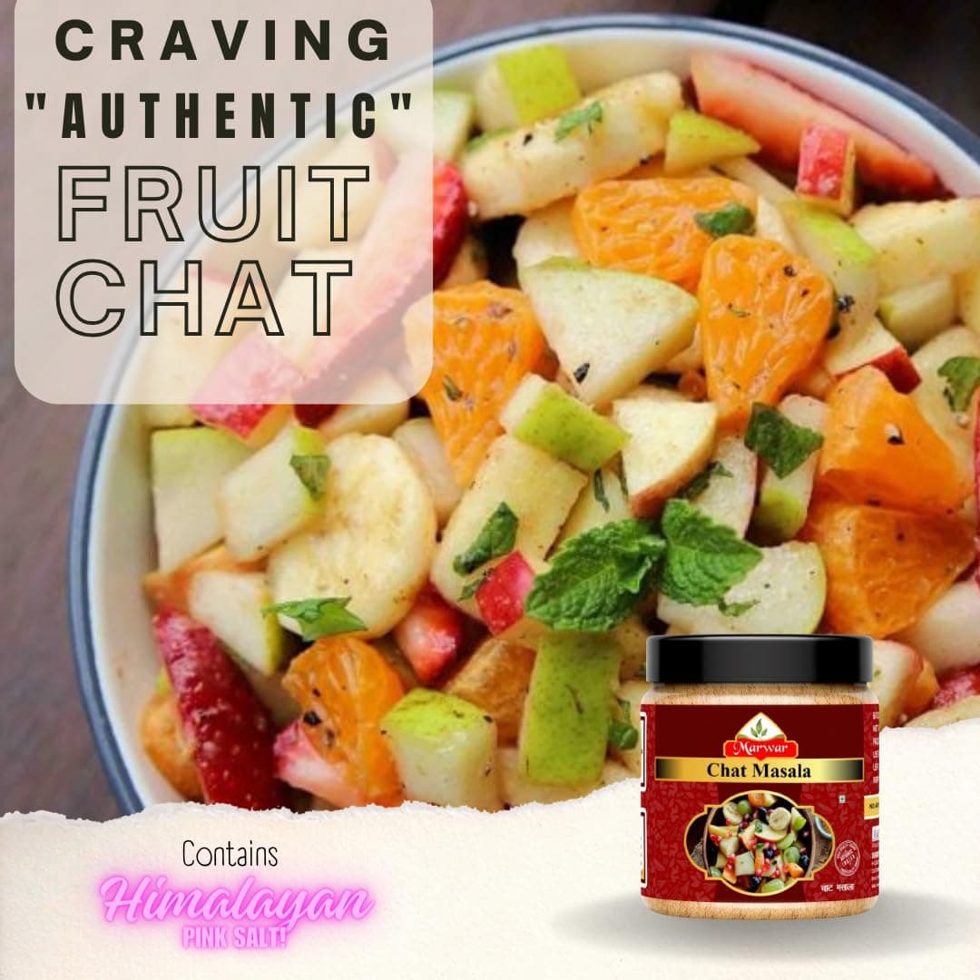 Marwar Chaat Masala 200g | Premium Spices & Herbs Used | Vegan, With No Onion & Garlic | Additives & Preservatives Free | Authentic Indian Spice Blend (Jar Pack) — image 2