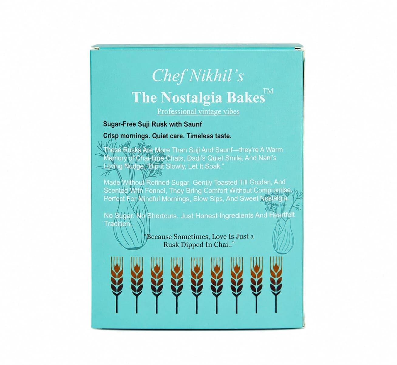 The Nostalgia Bakes Sugar-Free Suji Rusk – Handmade Semolina Toast for Tea Time – Crispy & Crunchy Jain Rusk with 2018's Original Recipe – Healthy Breakfast Snack – No Added Sugar — image 3
