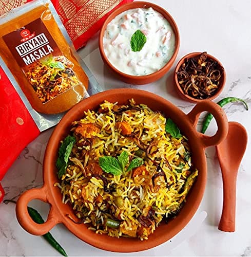 EL The Cook Royal Biryani Masala | Ready to Cook Powder Mix for Veg, Paneer, Chicken, Mutton Biriyani | Premium Rich Spice Blend | 100% Natural, No Additives, No Fillers, GMO-Free, Vegan, Jain | 80g — image 7