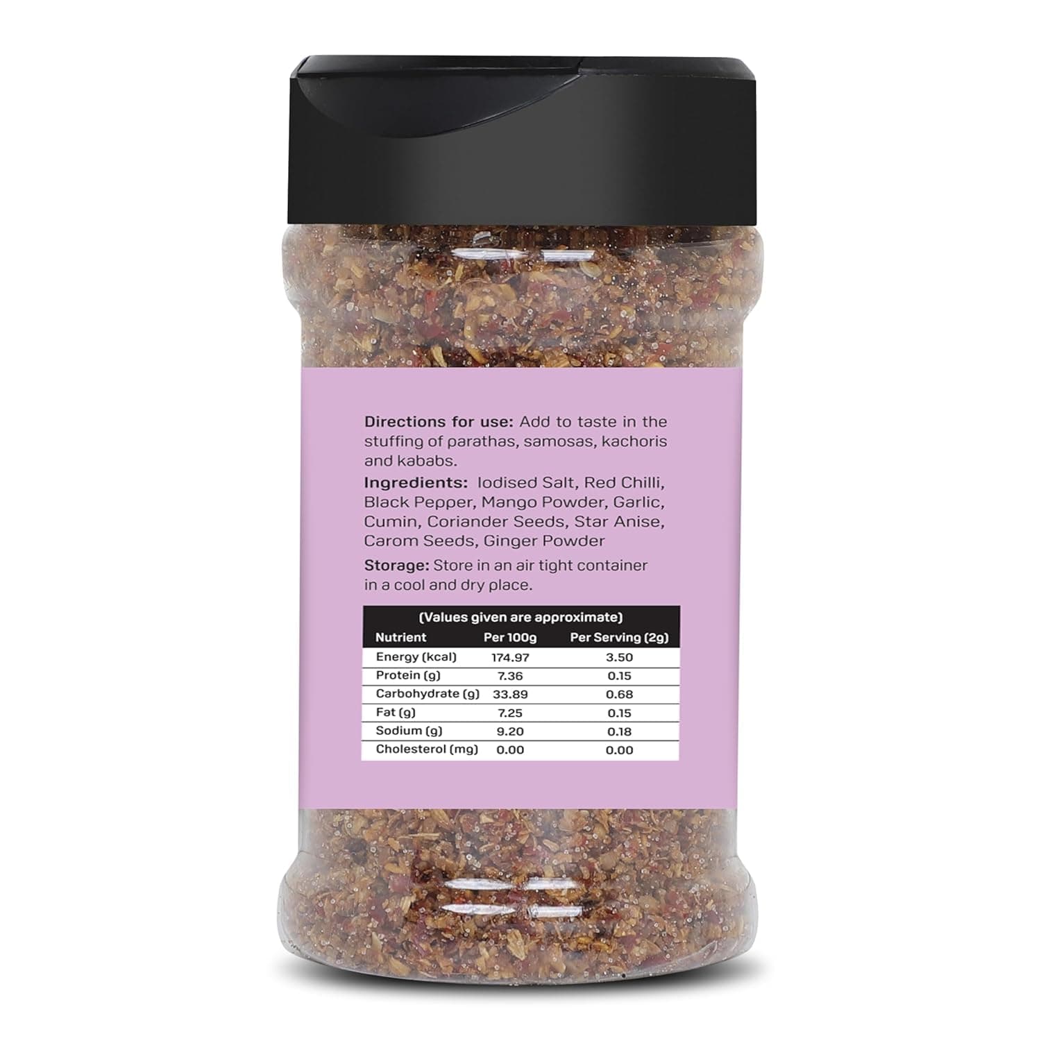 Paratha & Kachori Masala | Chatpata Masala | 70gm | Use in stuffing of parathas, samosas, kachoris & kababs | Fresh Blend | 100% Organic No Chemicals — image 4