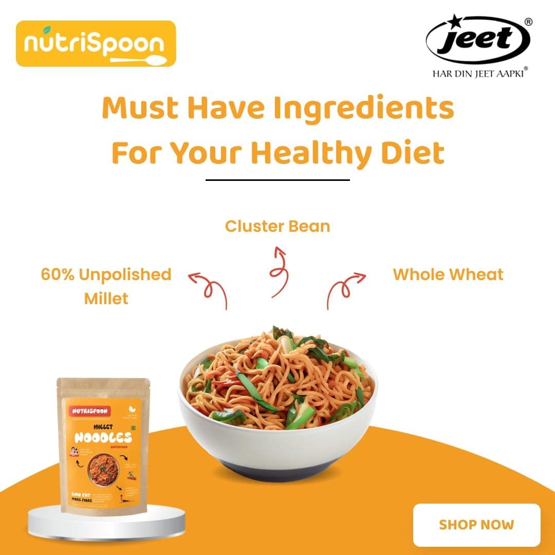 Nutrispoon Millet Noodles/Superfood Supergrain/Made of Healthy Millet and Whole Wheat/150g — image 3