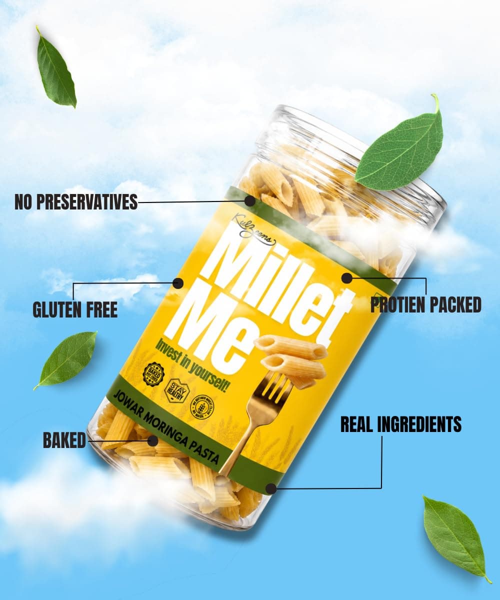 Millet Me by Kuizeens Jowar Moringa Pasta - 230g (Pack of2)| Gluten-Free & Nutrient-Rich | Rich In Protein | Easy-to-Make | Healthy Alternative for Wholesome Meals | Jain | No Onion & Garlic — image 8