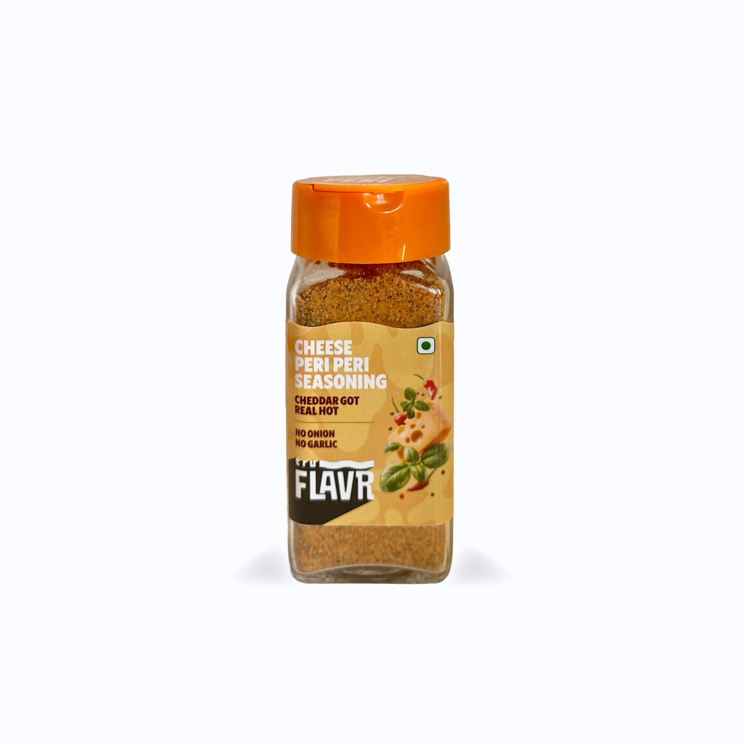 truFLAVR Cheese Peri Peri Seasoning (Jain) | Cheesy & Spicy Tangy Blend of Herbs & Spices | Perfect for Fries, Snacks, Pasta & Marinades | No Onion No Garlic | 50g
