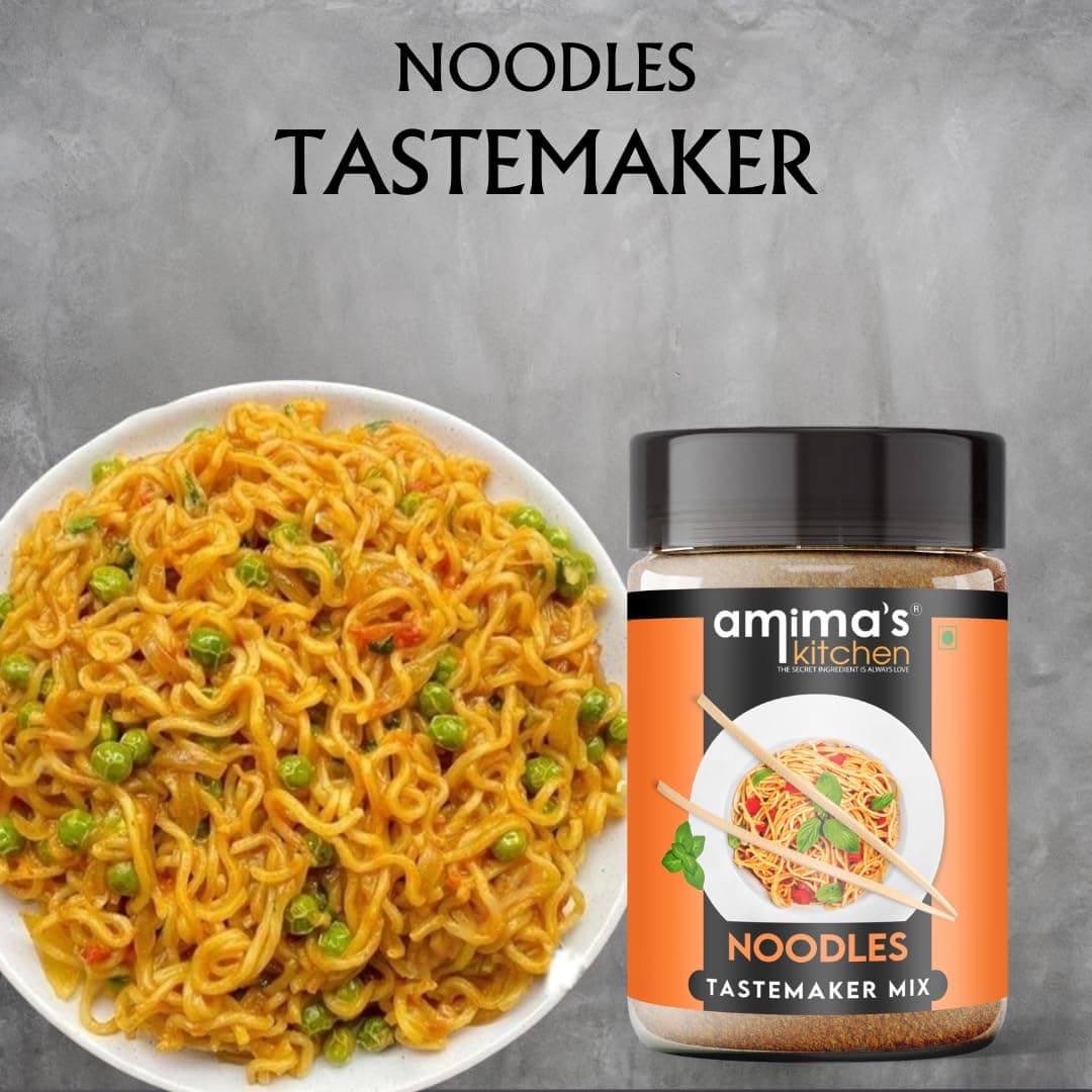 Amima's Kitchen Combo Of Classic Pasta Spice Mix & Noodles Tastemaker Jain Spice Mix (No Onion No Garlic) – 100 Grams (Pack of 2) | Blended Spice Mix | Pure & Hygiene | For Healthy Cooking | No Synthetic Flavour & Color — image 7