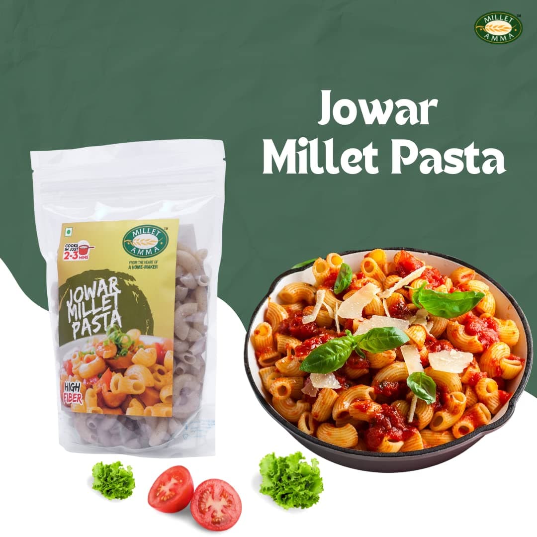 Millet Amma Jowar Millet Pasta - 360 Gms | (Pack of 2 - Each 180 Gms) | Easy & Ready to Cook | Zero Maida & 100% Vegan | Best Choice for Instant Breakfast & Dinner.. — image 4