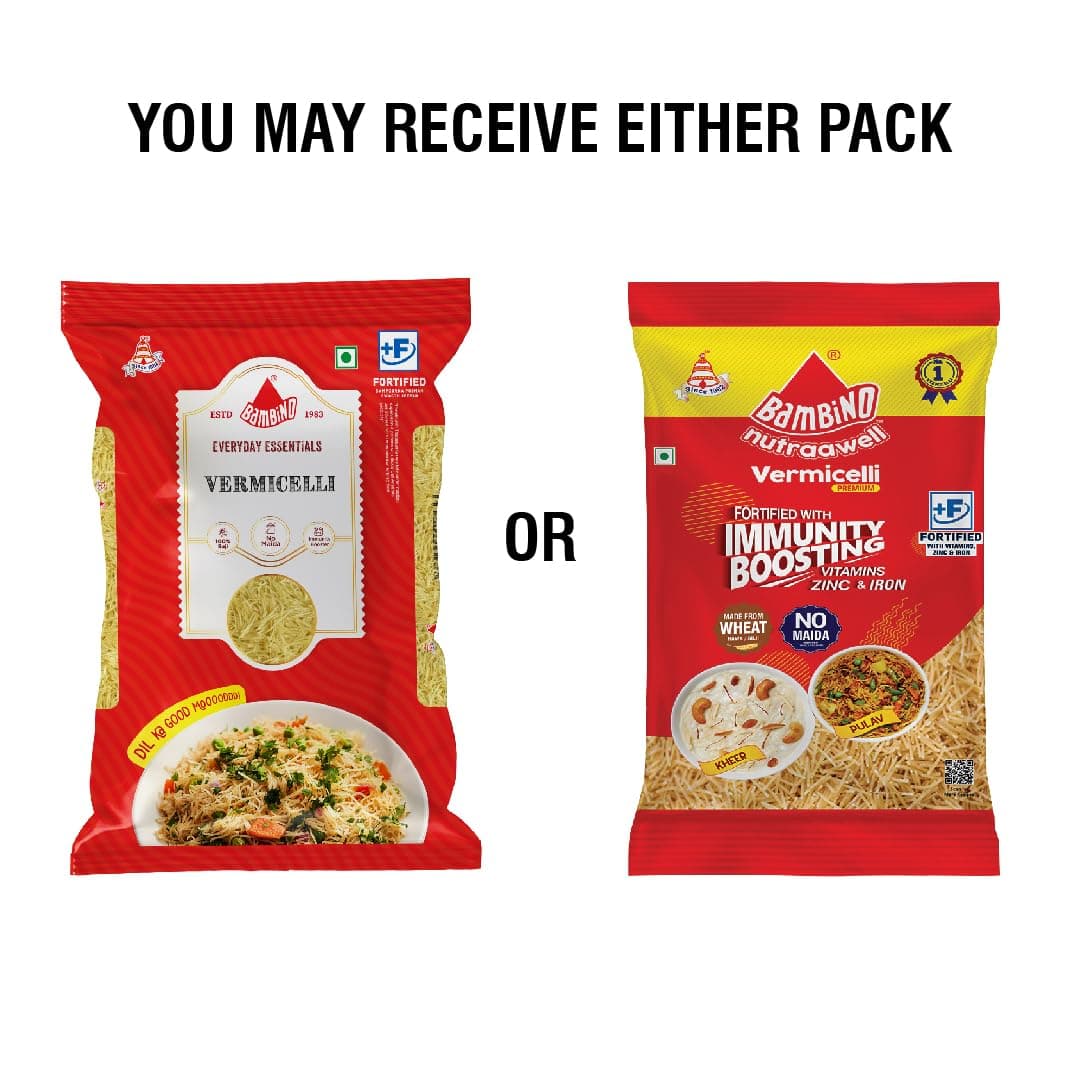 Bambino Vegetarian Vermicelli Pouch, 850 grams/ 900 grams(weight may vary) (packaging may vary) — image 4