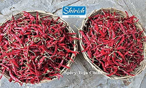 Shirish Masala Guntur Teja Chilli ( Hot and Spicy )/Red Chilli Whole / Dry Red Chilli (Sortex Clean)-200 Gram — image 3