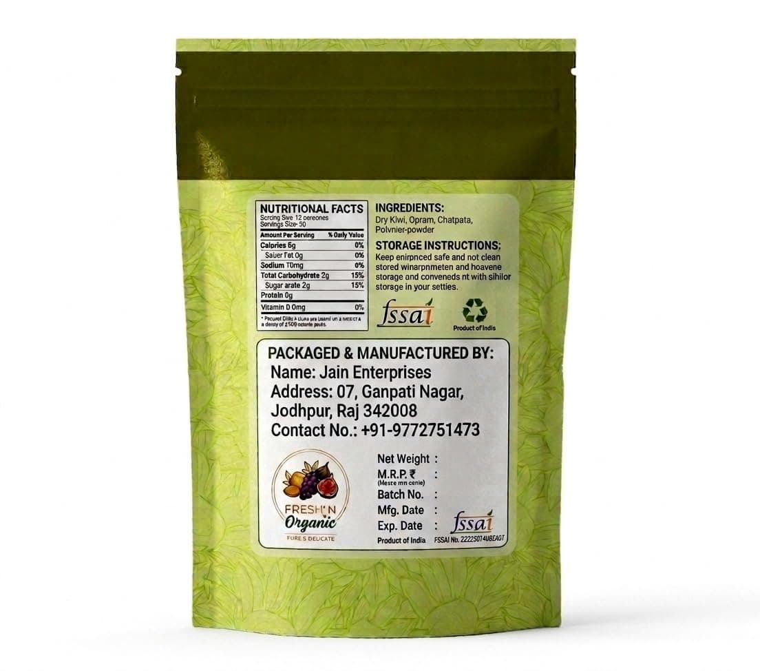 Fresh N Organic Premium Dried Kiwi Slices | Sweet & Tart Naturally Flavored Kiwi Fruit | Ready-to-Eat Healthy Snack | Rich in Dietary Fiber | No Artificial Colors or Preservatives | Resealable Pack (200gram) — image 2