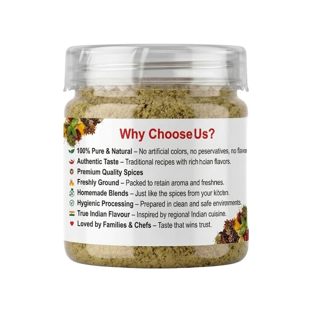 Didi Ke Masale Jeeravan Masala Traditional Rajasthani Spice Mix for Snacks & Fruits | Tangy Flavour | Hing (Asafoetida) Flavoured, Tasty on Fries | No Artificial Colour Use 150gm — image 2