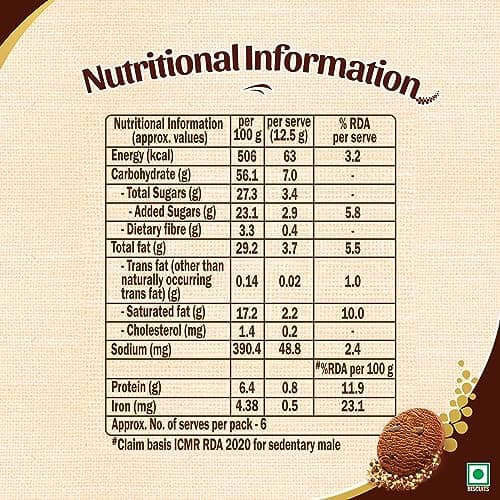 sunfeast Farmlite Super Millets Ragi and Jowar Chocochip Cookies, Delightfully Tasty & Crunchy, Made with No Added Maida, Millet Biscuits, 75g — image 2