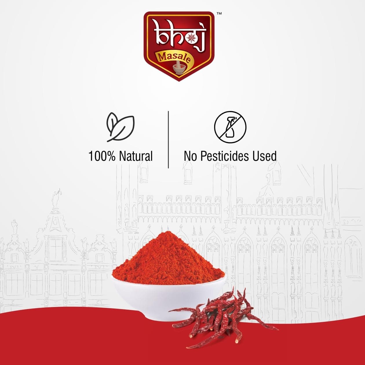 Bhoj Masale Kashmiri Lal Mirch Powder 200gm | Red Chilli Powder |Kashmiri Red Chilli Powder For Daily Cooking | Absolute Purity | No artificial colors And Preservatives — image 7