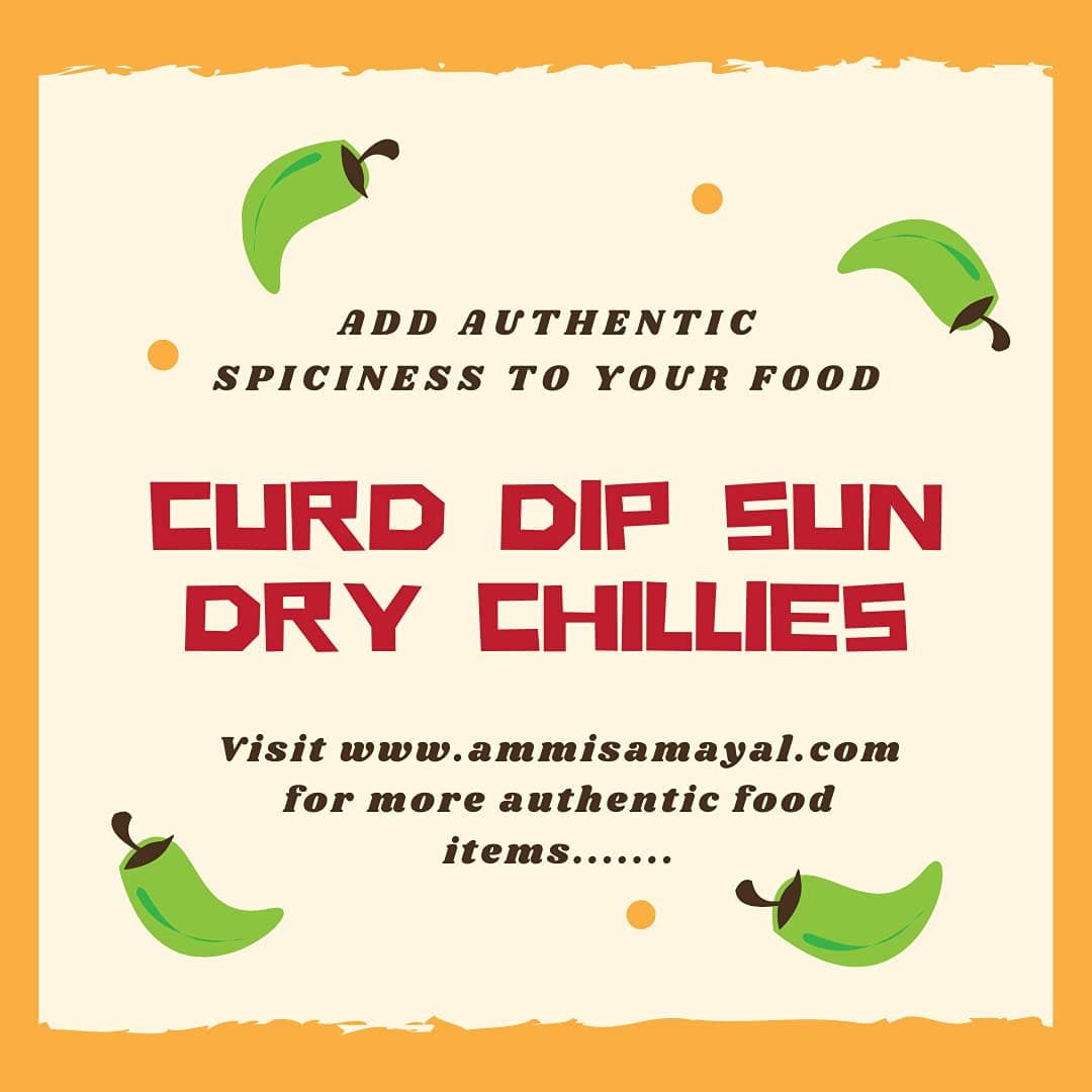 Ammi Samayal Curd Dip Sun Dry Chilly (MorMilagai Vathal) | Authentic Vathal Vadagam/Curd Dip Dried Chillies | Healthy & Tasty Natural Dried Dahi Mirchi | Pack of 1, 350gm — image 5