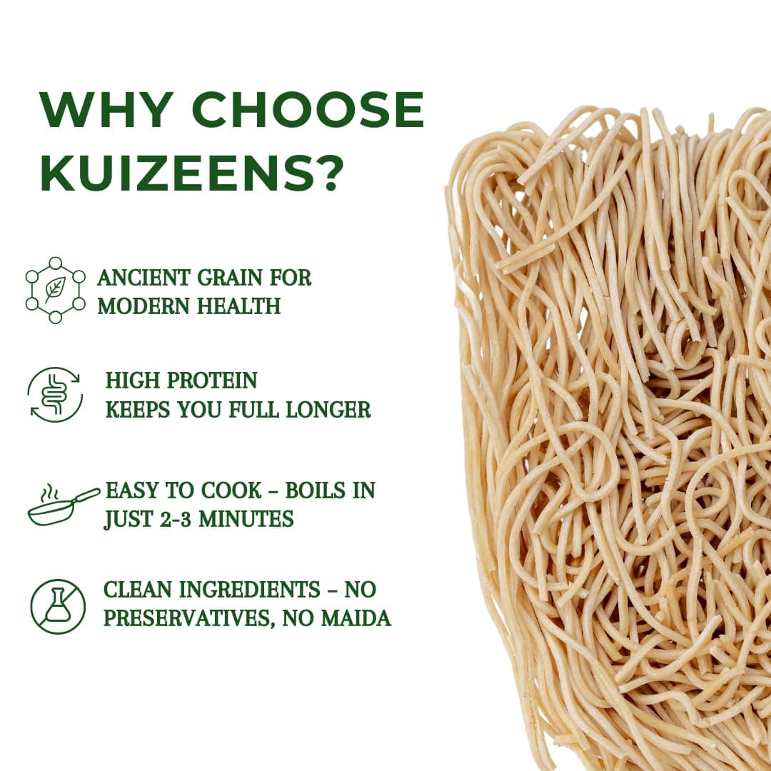 Millet Me by Kuizeens Little Millet Noodle - 220G (Pack of 1) | Traditional Indian Millets | Protein-Rich | Easy-to-Make | Fresh & Flavourfull | No MSG |No Preservatives|Vegan & Wholesome|Ready in Minutes | Jain | No Onion & Garlic — image 4