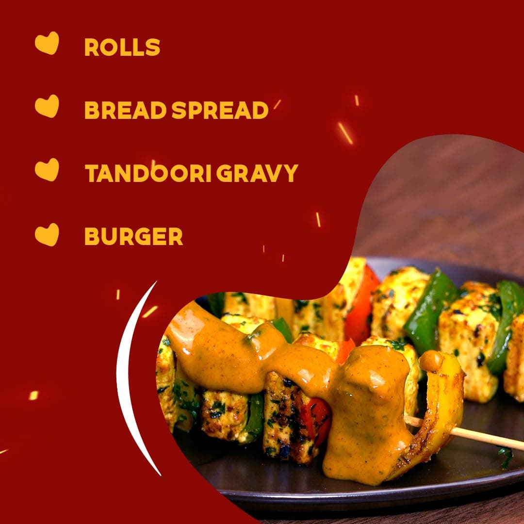 Saucy Affair NONG Barbeque Sauce | Tandoori Sauce | BBQ Sauce | Spicy Smoky Sauce for Chicken Grill & Paneer | BBQ Mustard Mayo | Ready-to-Eat | No Onion, No Garlic (NONG), 160 gram — image 3