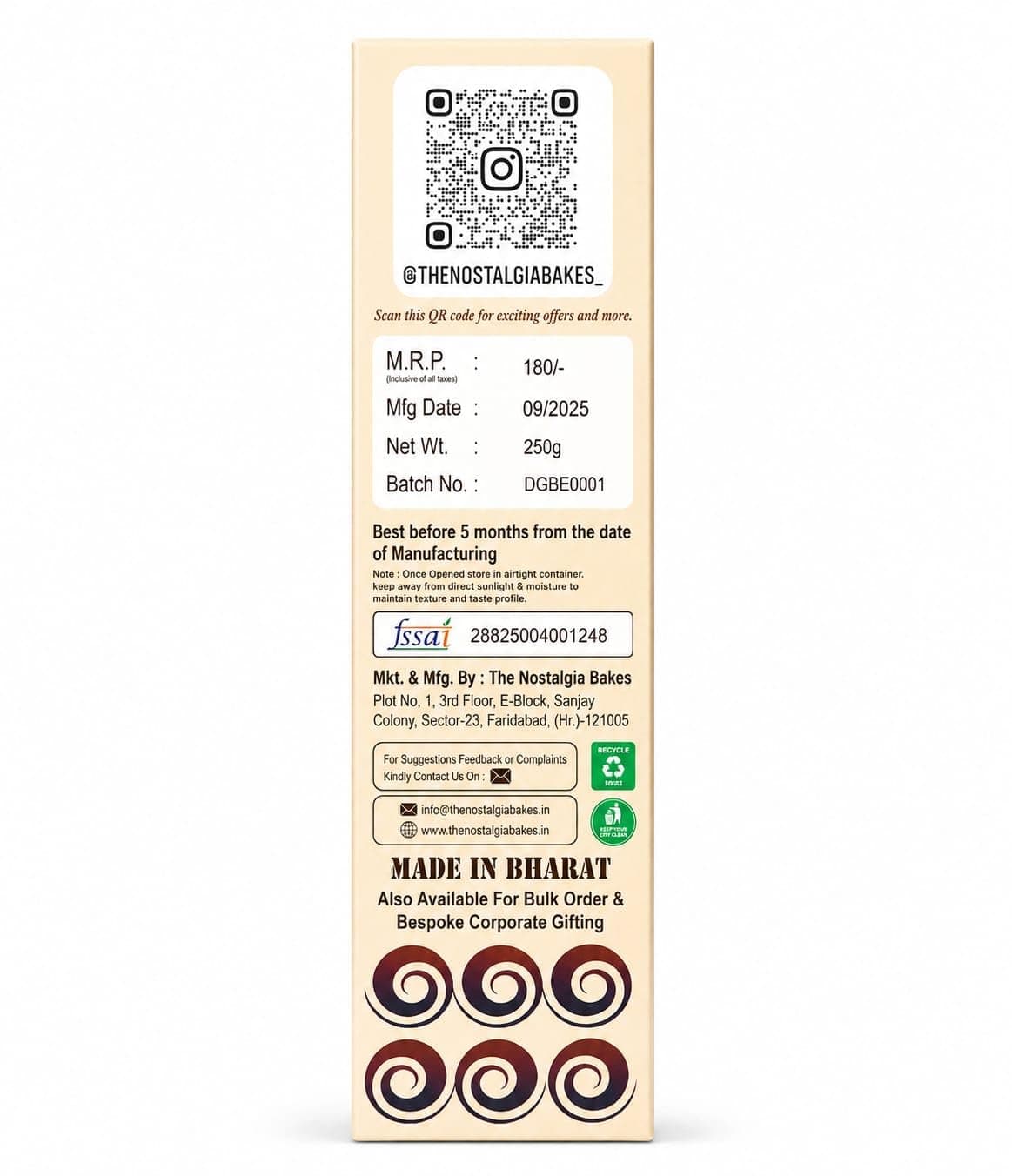 The Nostalgia Bakes Peepe Wale Aata Biscuits – Handmade Whole Wheat Cookies with 1957's Original Recipe – Traditional Indian Bakery Biscuits – Jain Friendly Tea-Time Snack – Premium Atta Cookies — image 8