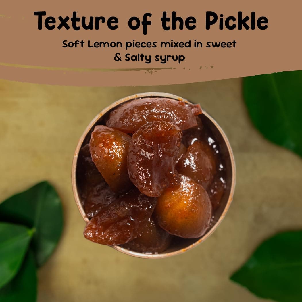FarmDidi Salty Lemon Pickle 325g in Fresh | Homemade Oil-Free Nimbu ka Achar with No Onion or Garlic | Traditional Lemon Sour Pickle | Grandma’s Taste, Indian Homemade Achar — image 3