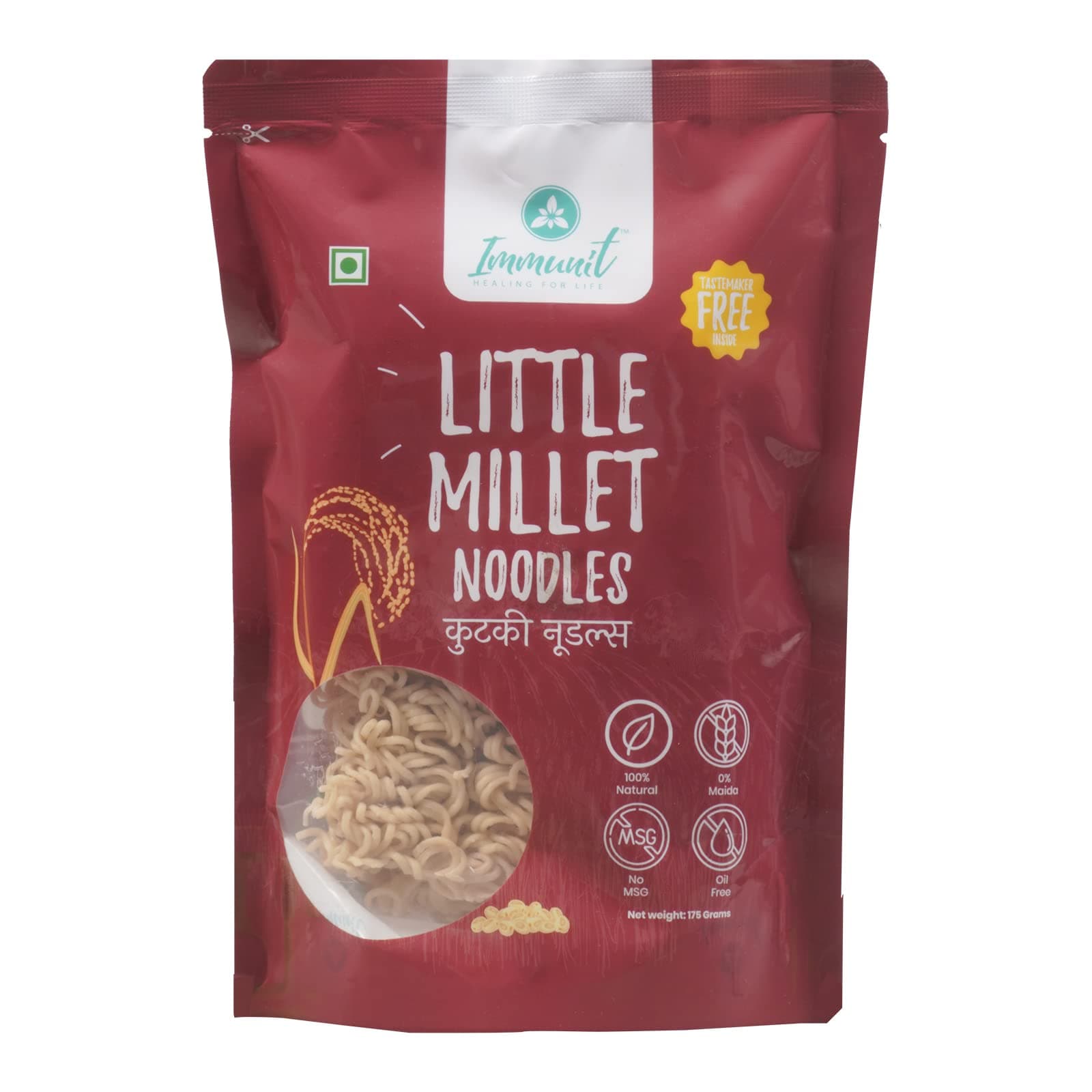 Immunit No Maida Assorted Millet Noodles, Pack of 9 (Ragi, Jowar, Little, Foxtail, Barnyard, Browntop, Kodo, Bajra, Emmer Wheat) | Vegan, Not Fried, No MSG, No Preservatives — image 6