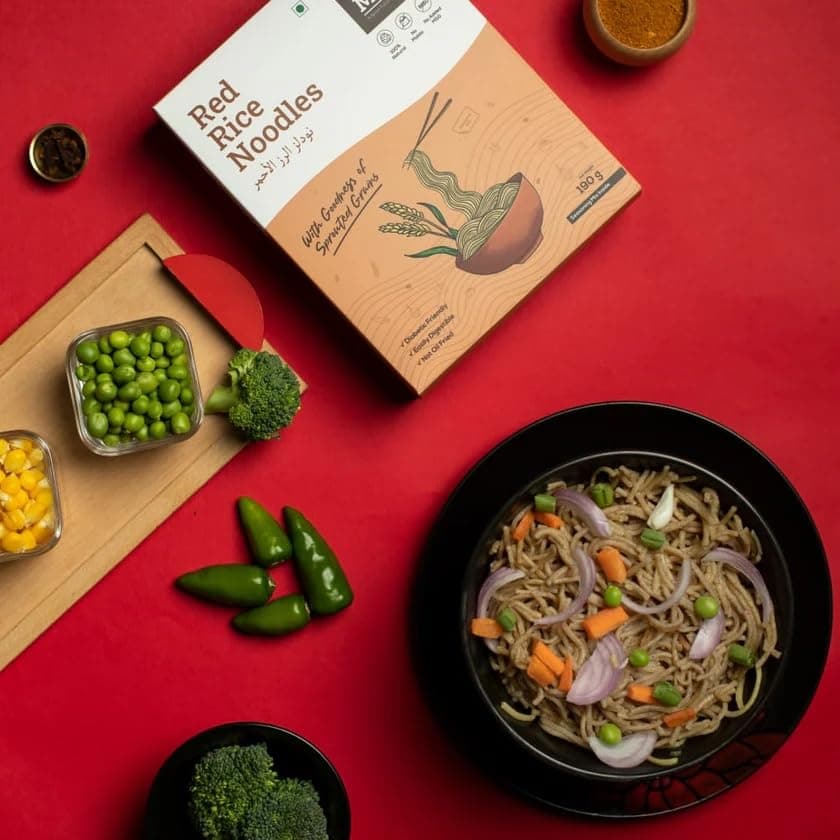 SOME MORE ﻿Hakka Red Rice Noodles 190 g | Instant Millet Noodle Pack | Traditional Hakka Style Grain Food | Healthy Snack | Quick Cook Meal Option | Convenient Kitchen Staple for Home Travel Use — image 3
