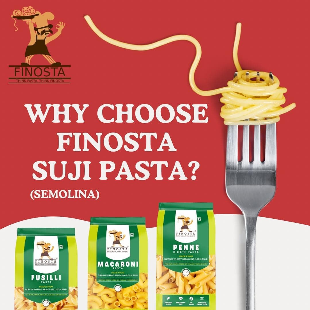Finosta Premium Durum Wheat Macaroni Pasta - 500g*2 Packs | Non-Sticky | Healthy & Delicious | Easy to cook — image 2