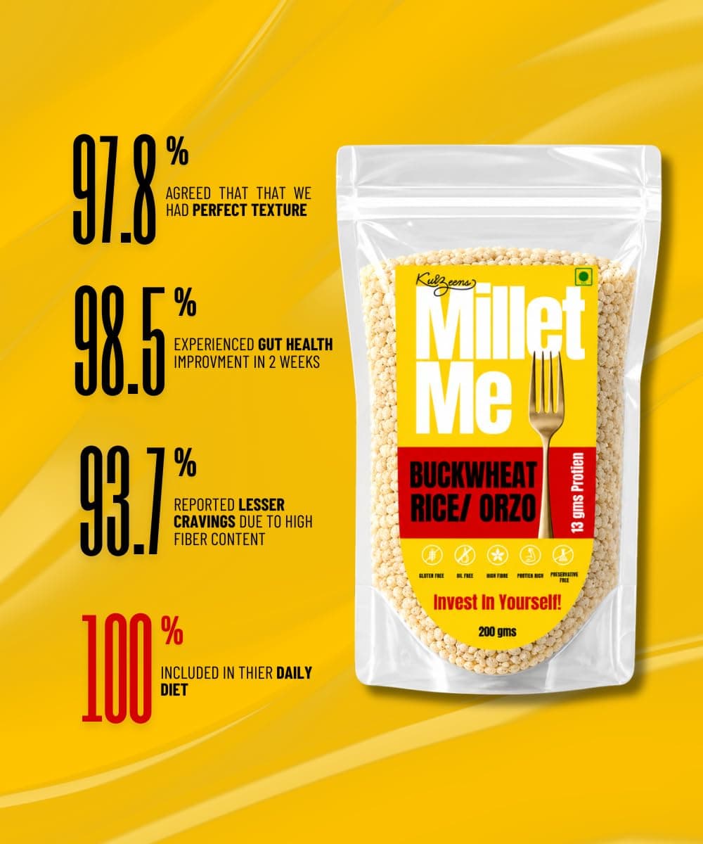 Kuizeens Buckwheat Rice - 200G | Low Carb & Low Fat | Buckwheat Flour, Xauthum Gum & Salt | Chemical Free | No Preservatives & No Artificial Additives |Jain | No Onion & Garlic — image 5