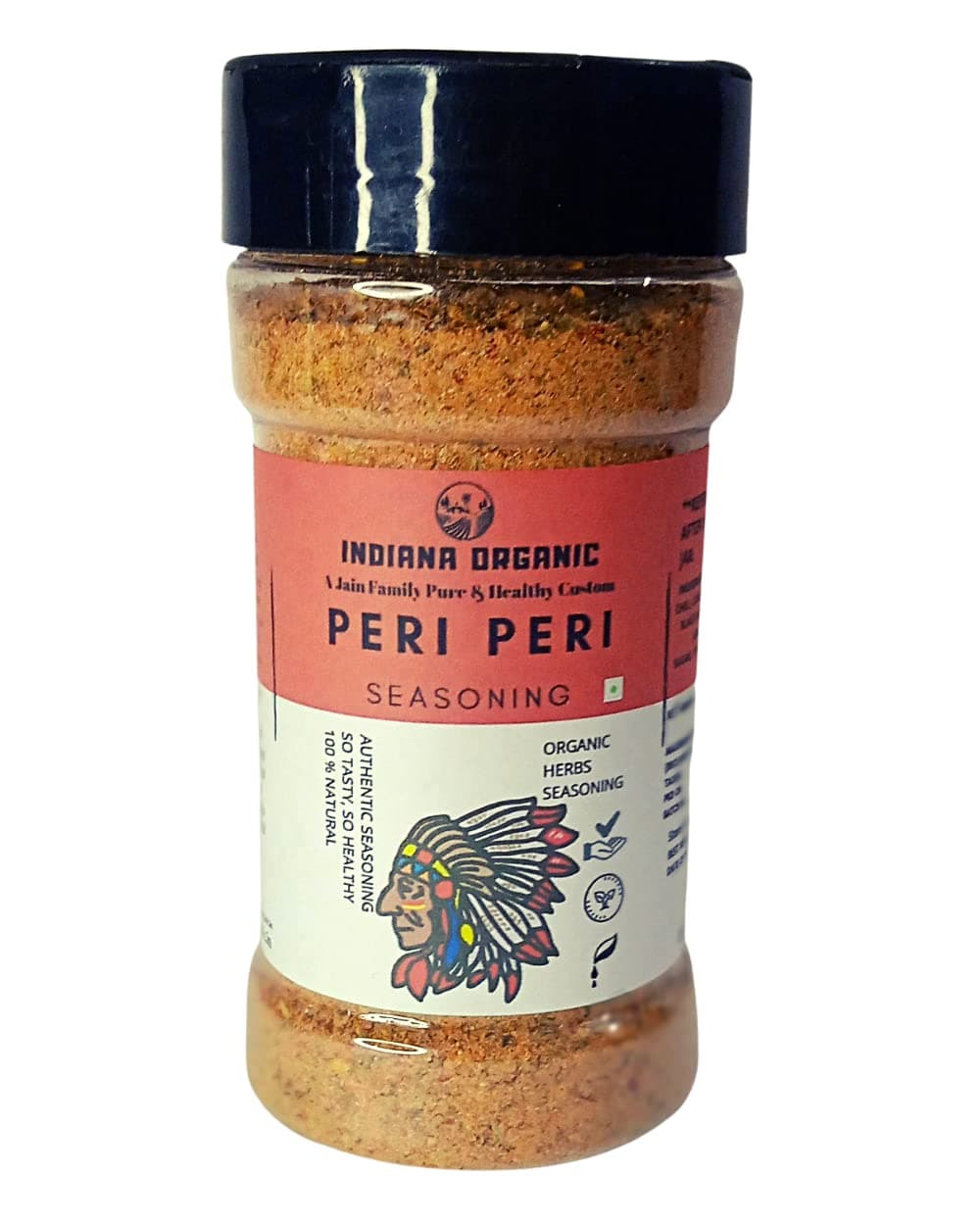 Indiana Organic Peri peri Seasoning - Preservative or Flavor Enhancer Free, Packed on Order Freshly Made. - 100 gram, No Onion and Garlic