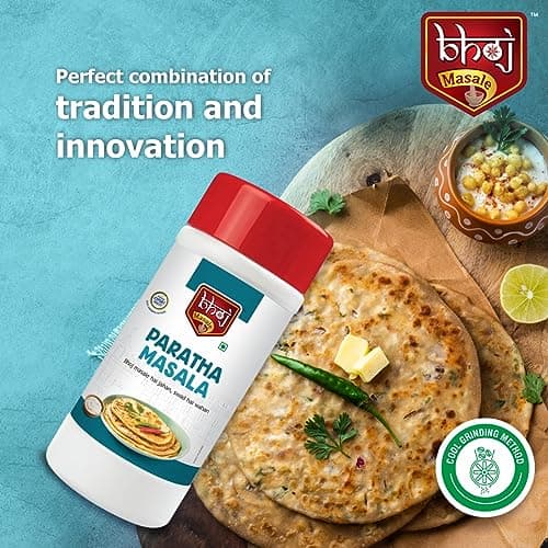 Bhoj Masale Paratha Masala Net 450GM (Gross 500gm) | Premium Artisanal Jain Spices with Rich & Strong Flavour | Ready to Use | No added colours | No Onion and No Garlic (Jain Friendly) — image 6