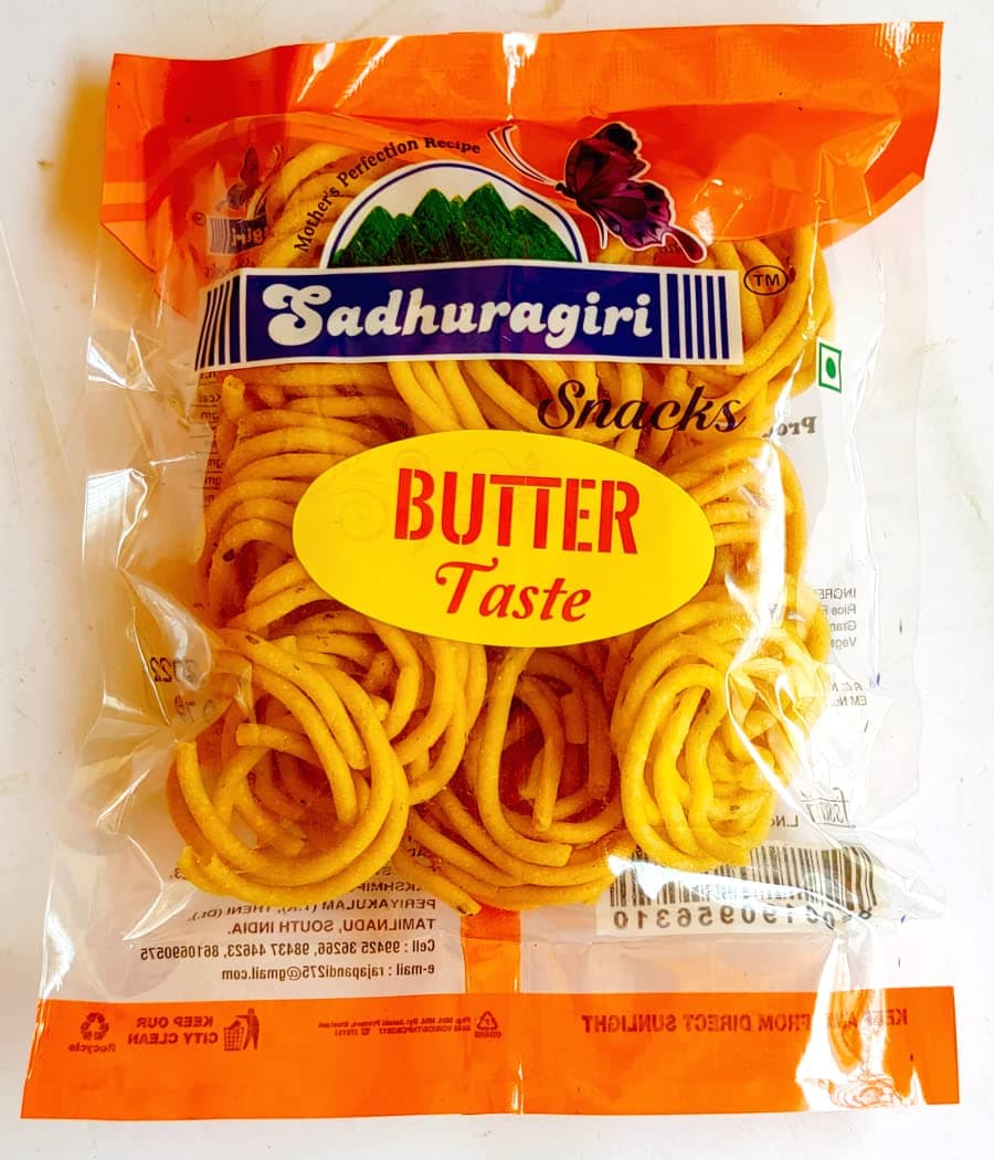 Sadhuragiri Butter Flavored Muruku from Theni (Pack of 3 x 120g) — image 3