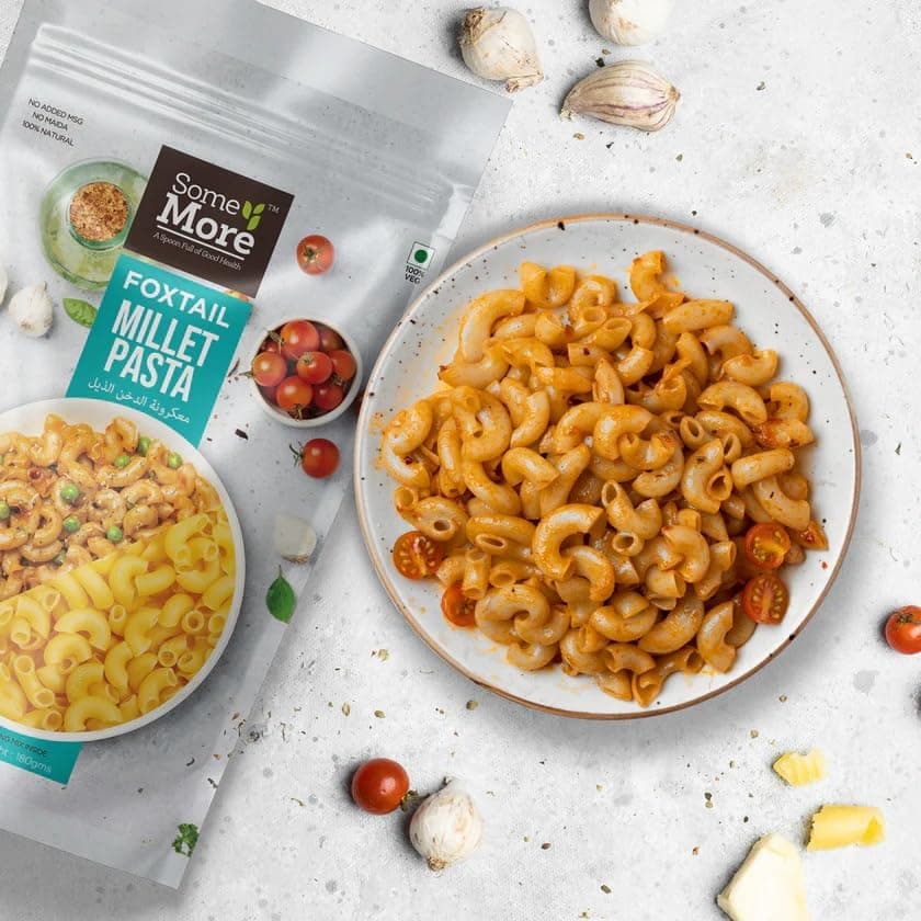 SOME MORE Foxtail Millet Pasta 180g | Healthy Grain Instant Cooking Pasta | Quick Meal Option | Traditional Millet Food | Easy Cook Serve Pack | Kitchen Style Snack Box — image 3