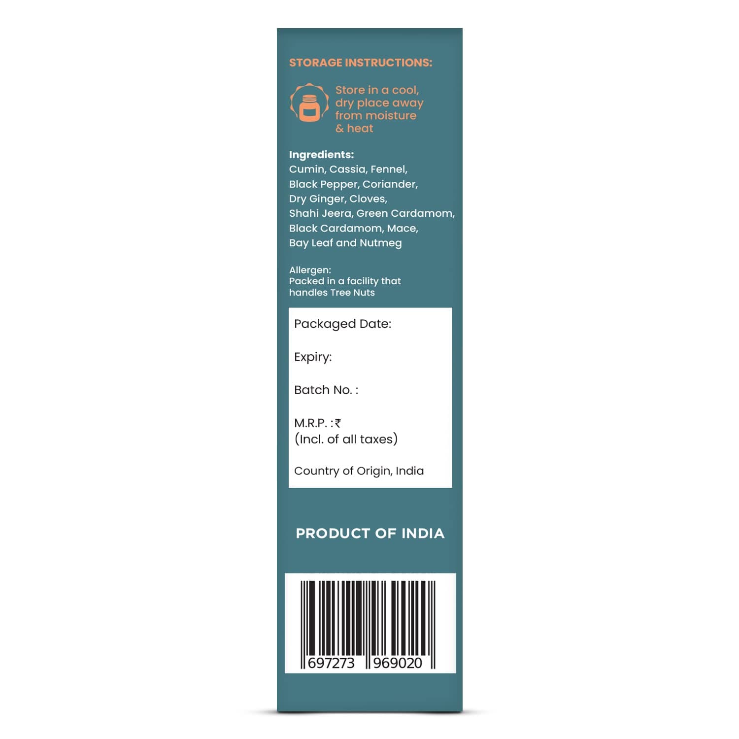 CRISTA Masaledar Garam Masala | Mixed Spices Blend | Zero added Colours, Fillers, Additives & Preservatives | Vegan | No Added Sugar | No Onion | No Garlic | 100 gms — image 5