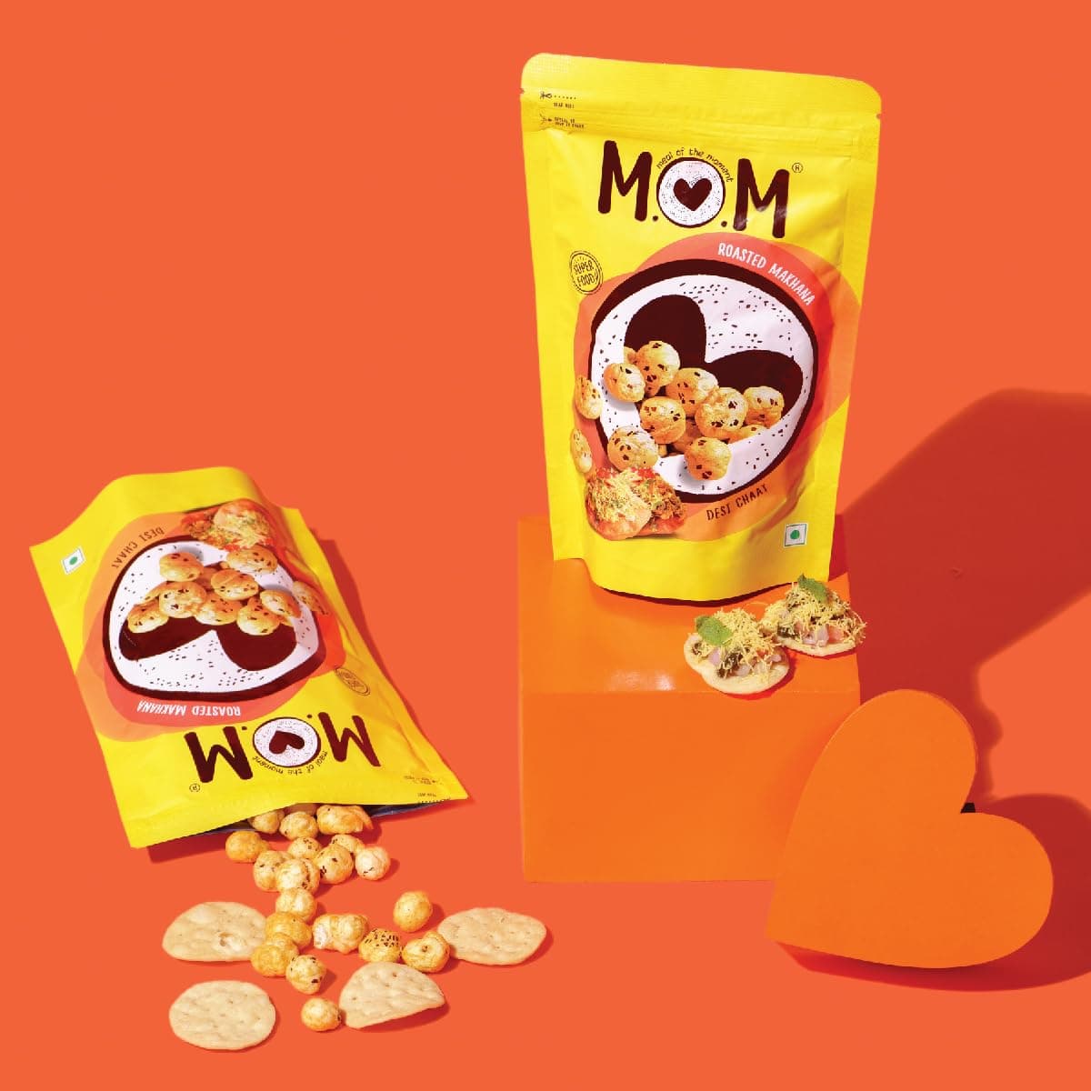 MOM - Meal of the Moment, Roasted Desi Chaat Makhana, 52g / 56g | Gluten Free | Anti Oxidants | MSG Free | Zero Trans Fat | No added Preservatives and No Artificial Flavours | No Onion No Garlic — image 5