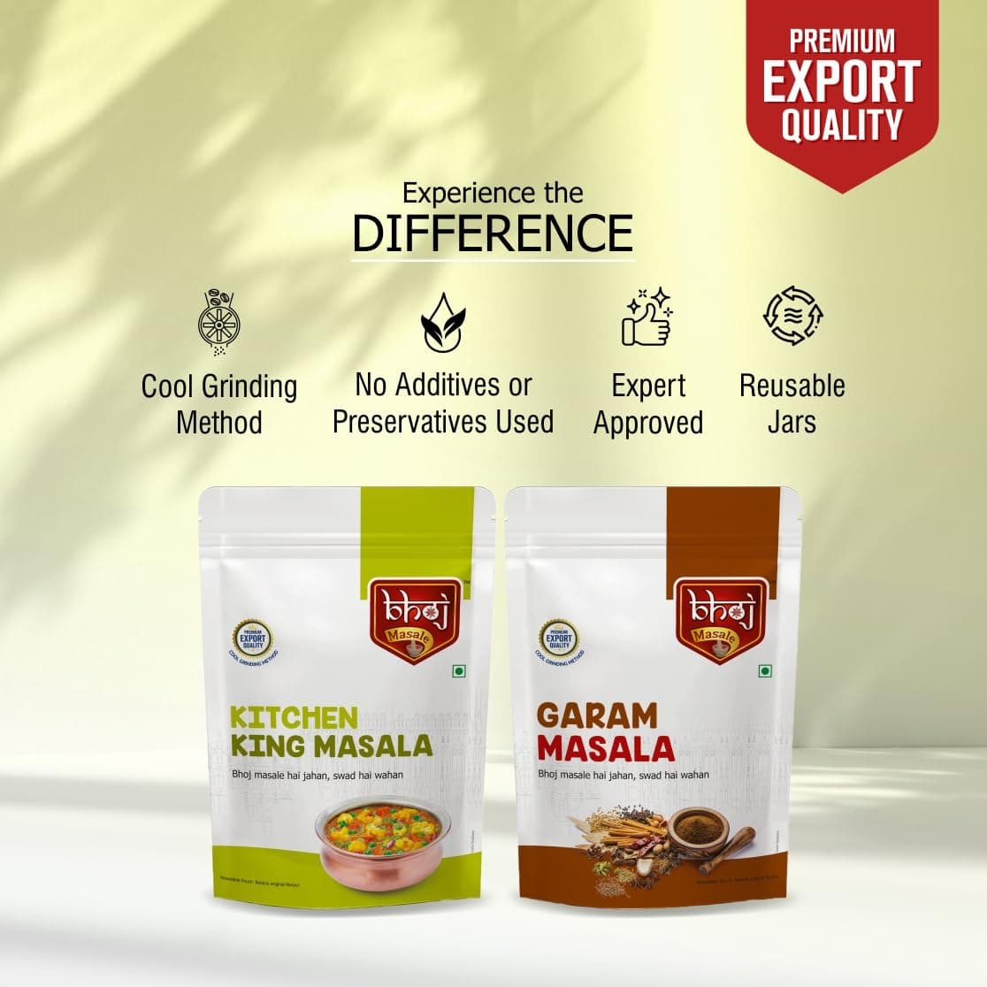 Bhoj Masale Kitchen King And Garam Masala Powder Combo Pack 200Gm Each | Aromatic Jain Spice Flavorful Indian Cooking | Flavorful Cooking | No Artificial Flavor Added | No Onion & No Garlic Added — image 4