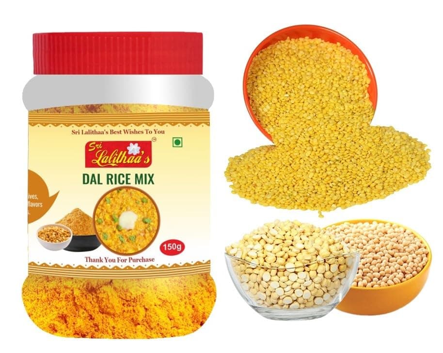 Sri Lalithaa's Dal Rice Mix Powder Paruppu Podi Pappu Annam Podi 150gms, Authentic, No Artificial flavors, No Artificial Colours, No Onion, No Garlic — image 7
